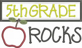 Fifth grade rocks graphic
